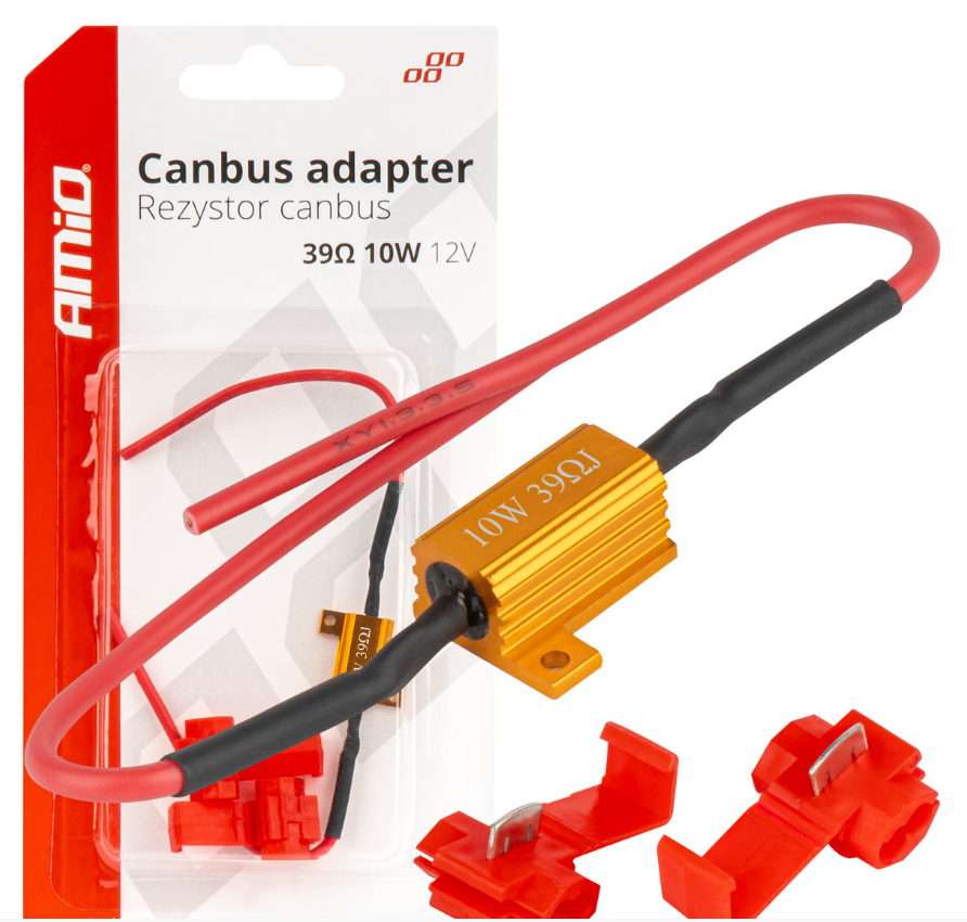 CANBUS weerstand - 12V - 10W - 39 Ohm - Per stuk CANBUS weerstand - 12V - 10W - 39 Ohm - Per stuk
